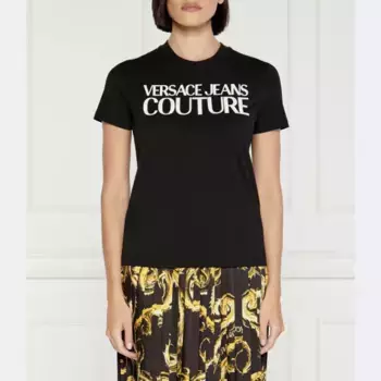 Облегающая футболка Versace, черный