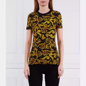 Облегающая футболка Versace, черный