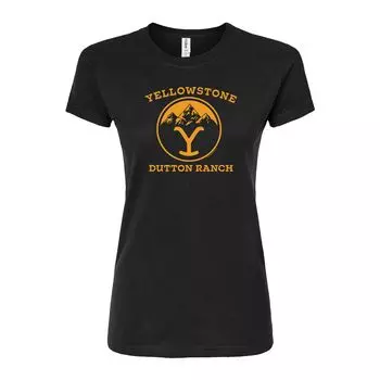 Облегающая футболка Yellowstone Dutton Ranch Lock для юниоров Licensed Character, черный