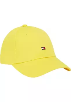 Облегающая кепка Tommy Hilfiger "SMALL FLAG CAP", Children's Kids Junior MiniMe, с застежкой-застежкой, цвет Valley Yellow