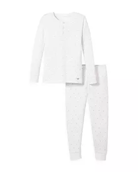 Облегающая пижама унисекс Petite Plume — Little Kid, Big Kid, белый