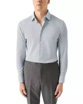 Облегающая рубашка на пуговицах 4Flex Eton, синий