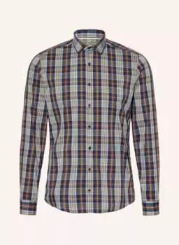 Облегающая рубашка Olymp, синий