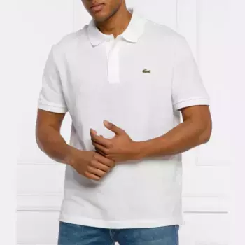 Облегающая рубашка-поло досада Lacoste, белый