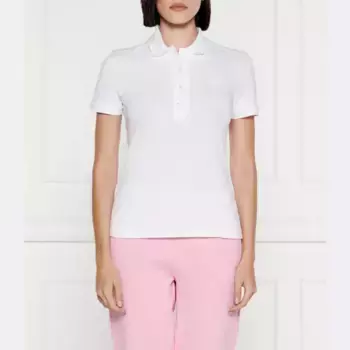 Облегающая рубашка-поло досада Lacoste, белый