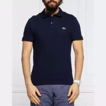 Облегающая рубашка-поло досада Lacoste, синий