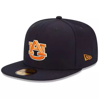 Облегающая шляпа New Era Auburn Tigers Navy 59Fifty