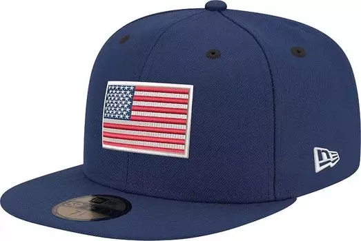 Облегающая шляпа с флагом США New Era 59Fifty