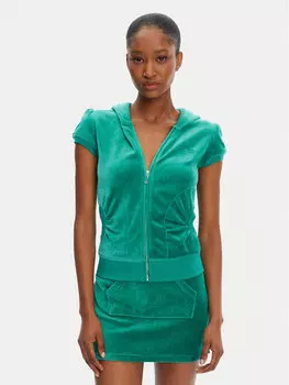 Облегающая толстовка Heritage JCGAS125021 Juicy Couture, зеленый