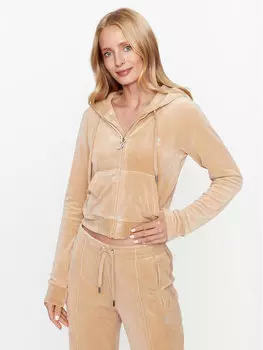 Облегающая толстовка Madison JCWA122001483 Juicy Couture, бежевый
