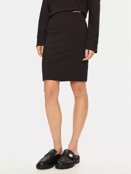 Облегающая юбка-карандаш J20J224862 Calvin Klein Jeans, черный