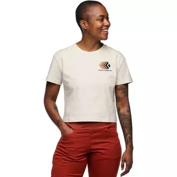 Облегающая укороченная футболка Black Diamond, белый