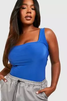 Облегающее боди plus square Boohoo, кобальтовый