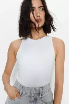 Облегающее боди Racer Warehouse, белый