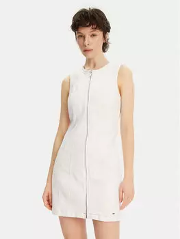 Облегающее джинсовое платье DW0DW20420 Tommy Jeans, экрю