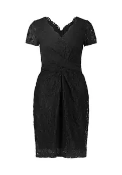 Облегающее фигуру кружевное платье Vera Mont, черный