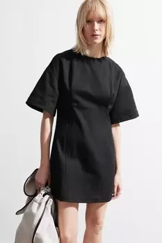 Облегающее фигуру мини-платье с короткими рукавами & Other Stories, черный