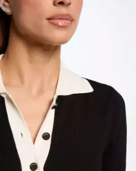 Облегающее короткое платье с узором Morgan, черный