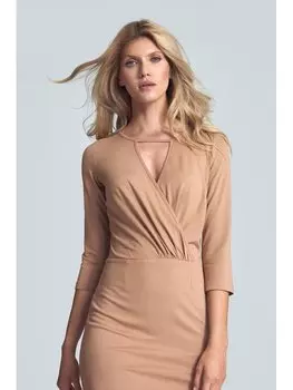 Облегающее платье Figlfigl, бежевый