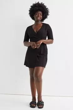 Облегающее платье H&M, черный