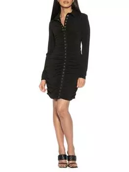 Облегающее платье imani с рюшами Alexia Admor Black