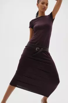 Облегающее платье из джерси H&M, фиолетовый