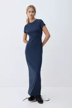 Облегающее платье из джерси H&M, синий