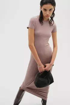Облегающее платье из джерси H&M, серый