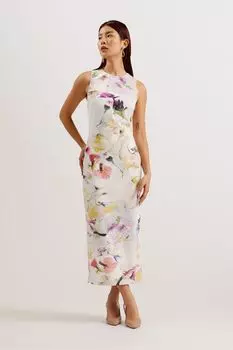Облегающее платье Lilyha с принтом Ted Baker, белый