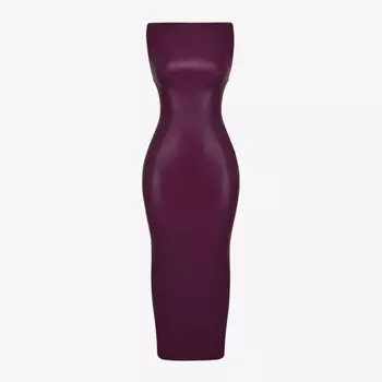 Облегающее платье макси из искусственной кожи без рукавов sahara House Of Cb, цвет merlot