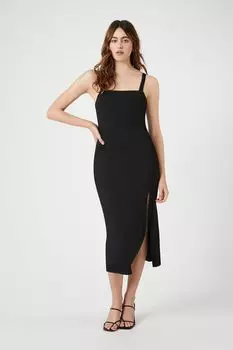 Облегающее платье-миди Forever 21, черный