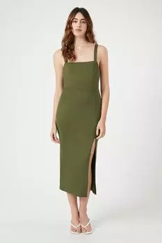 Облегающее платье-миди Forever 21, оливковый