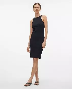 Облегающее платье миди Vero Moda, черный