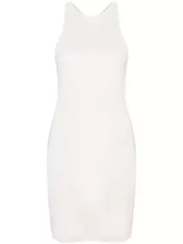 Облегающее платье мини Saint Laurent, белый