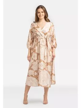 Облегающее платье Perso, бежевый