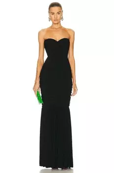 Облегающее платье «рыбий хвост» Norma Kamali, черный