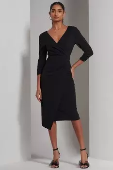 Облегающее платье с рукавами 3/4 Jolie Moi, черный