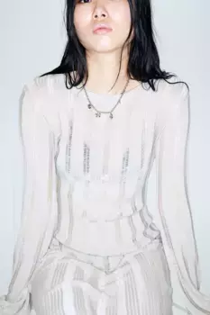 Облегающее платье структурированной вязки H&M, серый