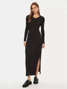 Облегающее трикотажное платье J20J224837 Calvin Klein Jeans, черный