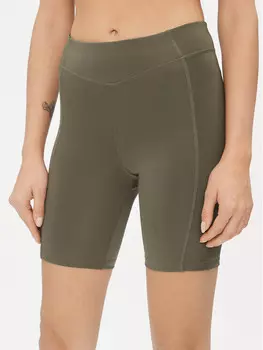 Облегающие байкерские шорты Reebok, зеленый