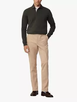 Облегающие брюки чинос из хлопчатобумажной смеси Hackett London, цвет Oat