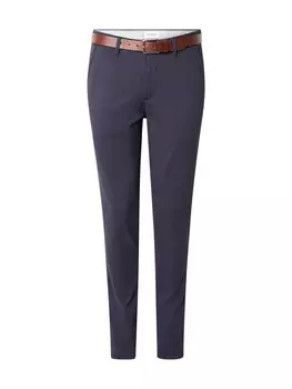 Облегающие брюки-чинос JACK & JONES JPSTMARCO JJLEGACY, темно-синий