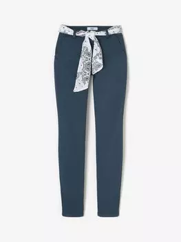 Облегающие брюки чинос Le Temps Des Cerises, темно-синий