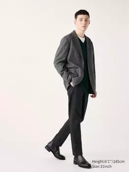Облегающие брюки-чинос Uniqlo, черный