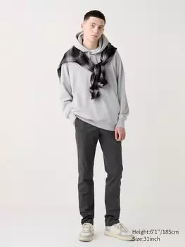 Облегающие брюки-чинос Uniqlo, серый