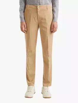 Облегающие брюки-чиносы Benetton, кэмел