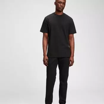 Облегающие брюки из эластичного хлопка Gap, черный