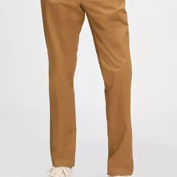 Облегающие брюки из эластичного хлопка Gap, коричневый