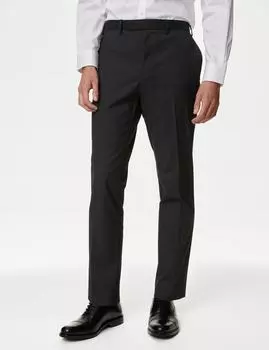 Облегающие брюки из эластичного костюма Marks & Spencer, угольный
