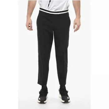 Облегающие брюки JAMIE с контрастными деталями Neil Barrett, Black